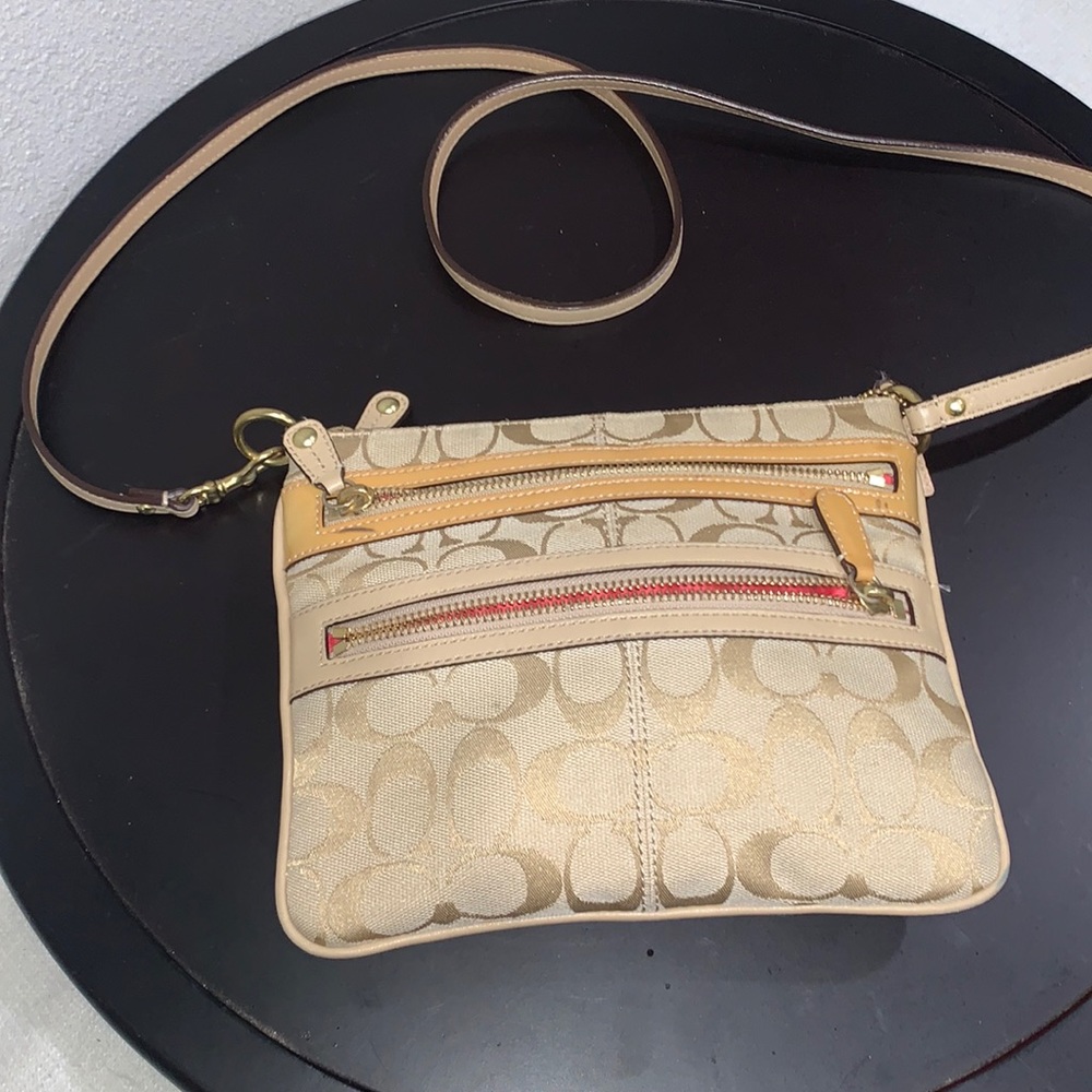 Coach Double Zip Crossbody Purse